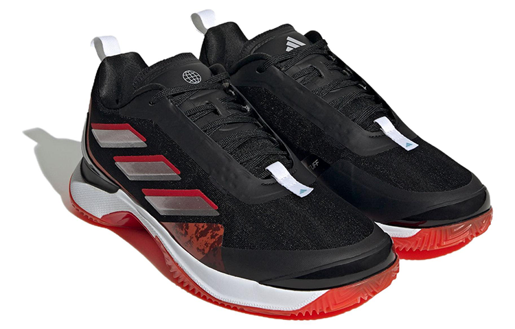 (WMNS) adidas Avacourt Clay Court 'Black Scarlet' HQ8409