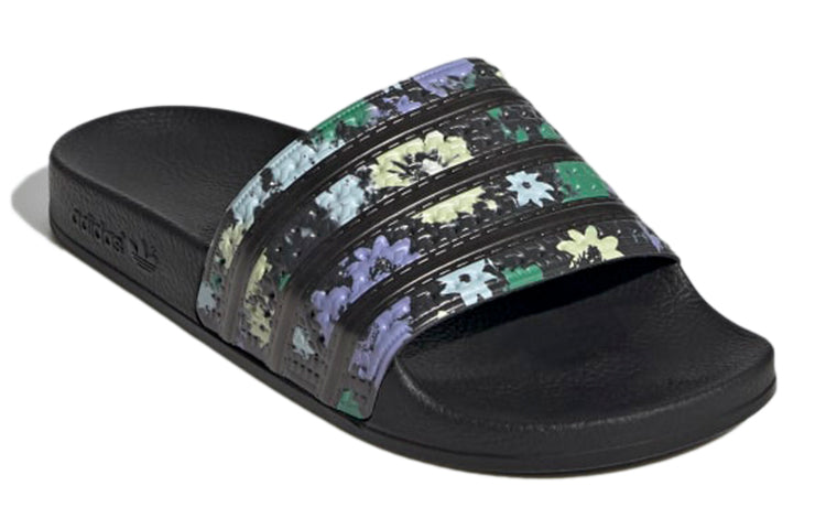 (WMNS) adidas Adilette Slide 'Black Floral' H00141