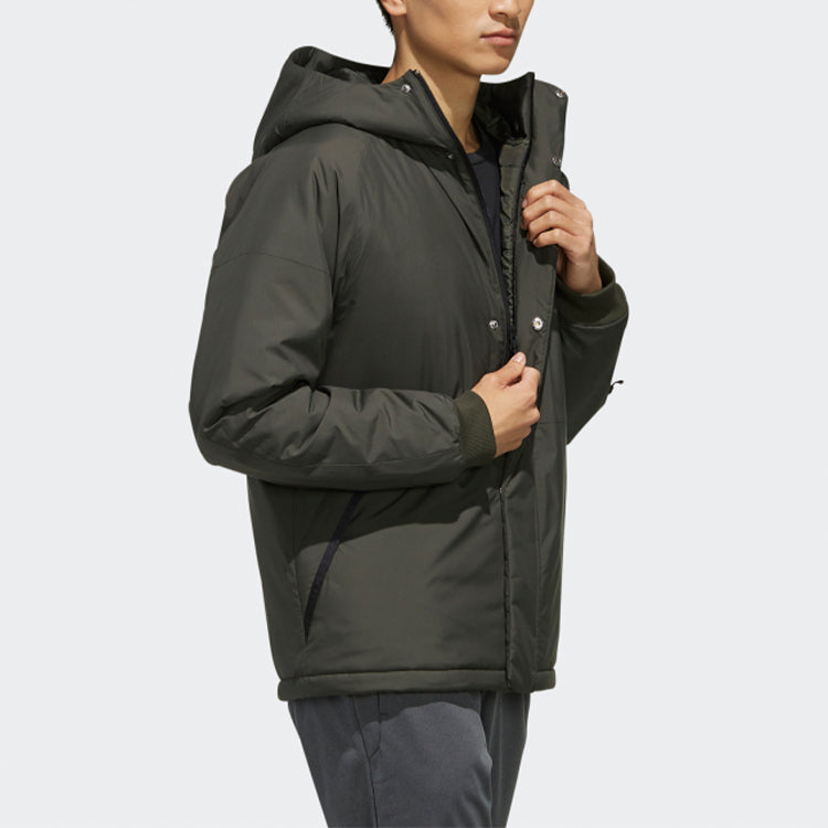 adidas Xplr Ins Jacket Outdoor Sports waterproof Hooded Jacket Brown FJ9253