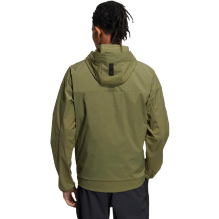adidas WJ WB Sports Hooded Jacket Olive Green HE5146