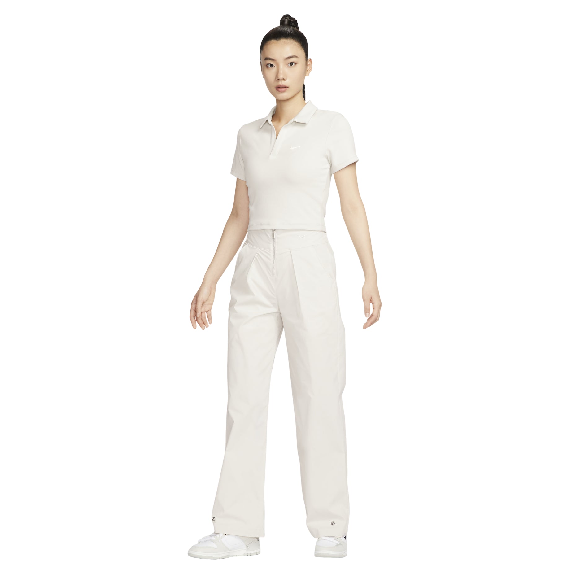 (WMNS) Nike Sportswear Essential Polo 'Light Orewood Brown' DV7885-104
