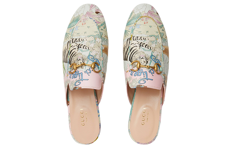 (WMNS) Gucci Tiger Princetown Slipper Leather 'Pink' 687587-UTA00-5244