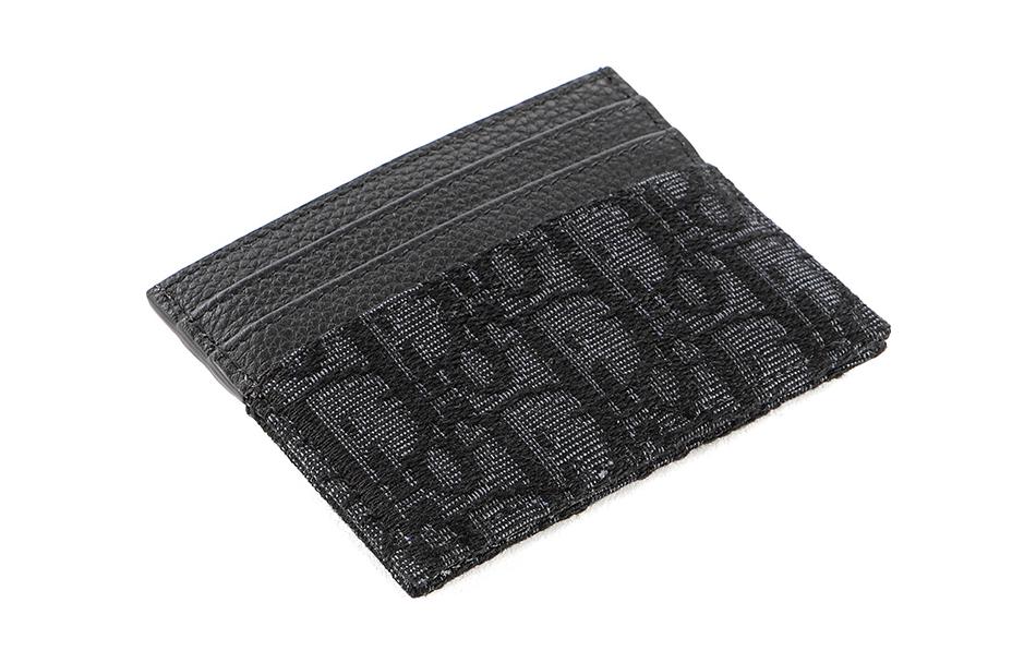 DIOR Card Holder 'Black Oblique Jacquard' 2ESCH135YSE-H03E