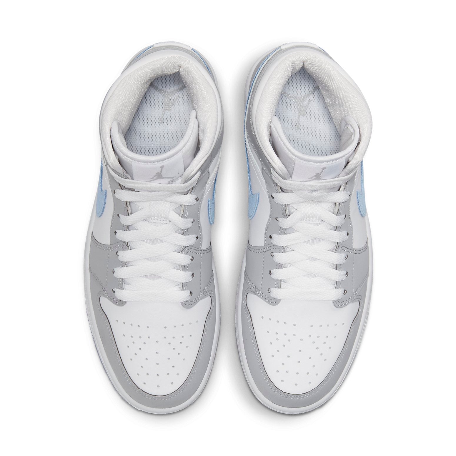 (WMNS) Air Jordan 1 Mid 'Wolf Grey Aluminum' BQ6472-105