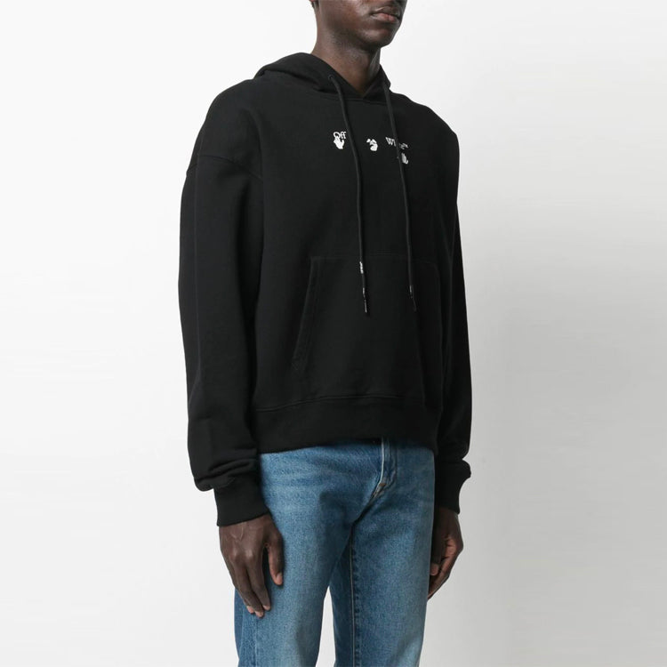 Off-White SS21 Pattern Printing Loose Version Black OMBB037S21FLE0011045