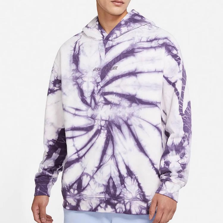 Men's Air Jordan Back Large Logo Printing Tie Dye Sports Purple DR2647-135