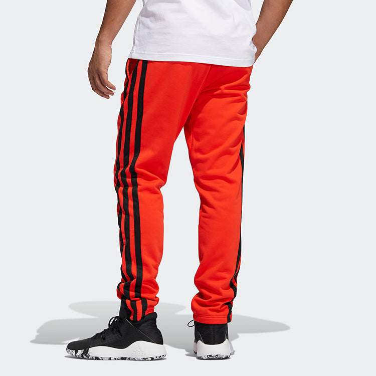 adidas Dame vis pant Stripe Sports Long Pants Red GL7103