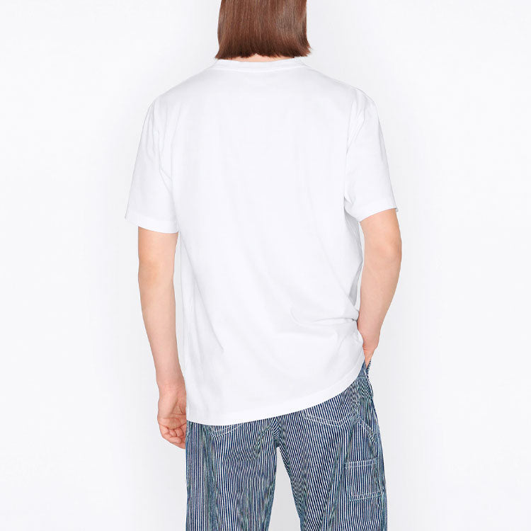 Men's DIOR SS22 Cotton Plain Weave Knit Material CD Heart Short Sleeve White T-Shirt 213J685A0677-C001