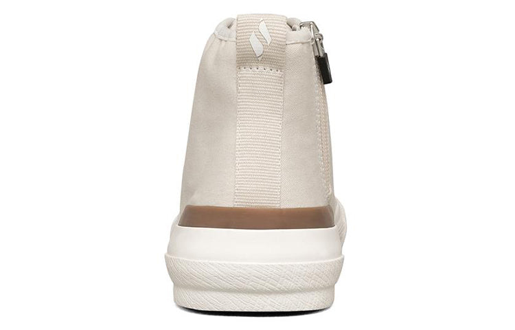 (WMNS) Skechers New Moon High-Top Sneakers White 155392-OFWT