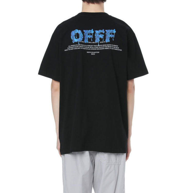 Off-White SS21 Graffiti Short Sleeve Black OMAA038S21JER0041001