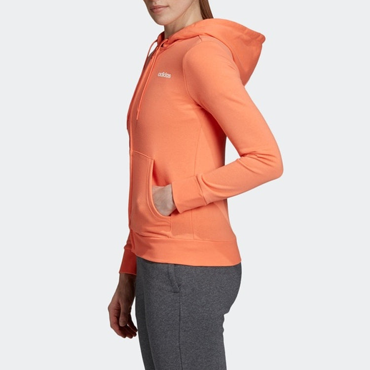(WMNS) adidas Plain Jacket 'Coral Pink White' EI0668
