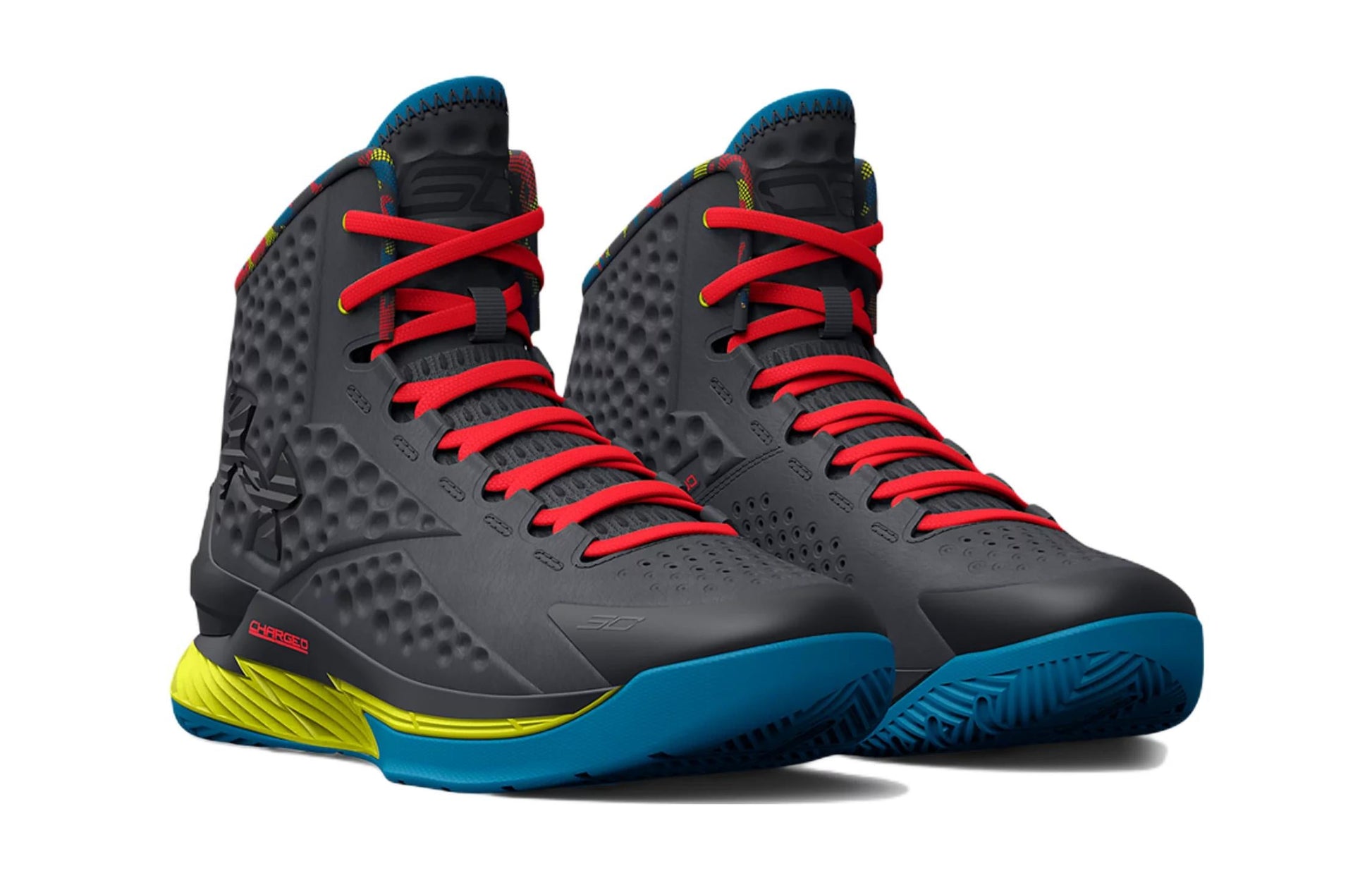 (GS) Under Armour Sour Patch Kids x Curry 1 Retro 'Pitch Grey' 3026432-100