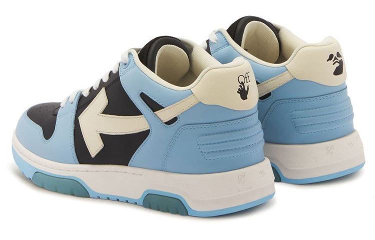 Off-White Out Of Office Leather Sneaker 'Blue Black White' OMIA189F22LEA0014004