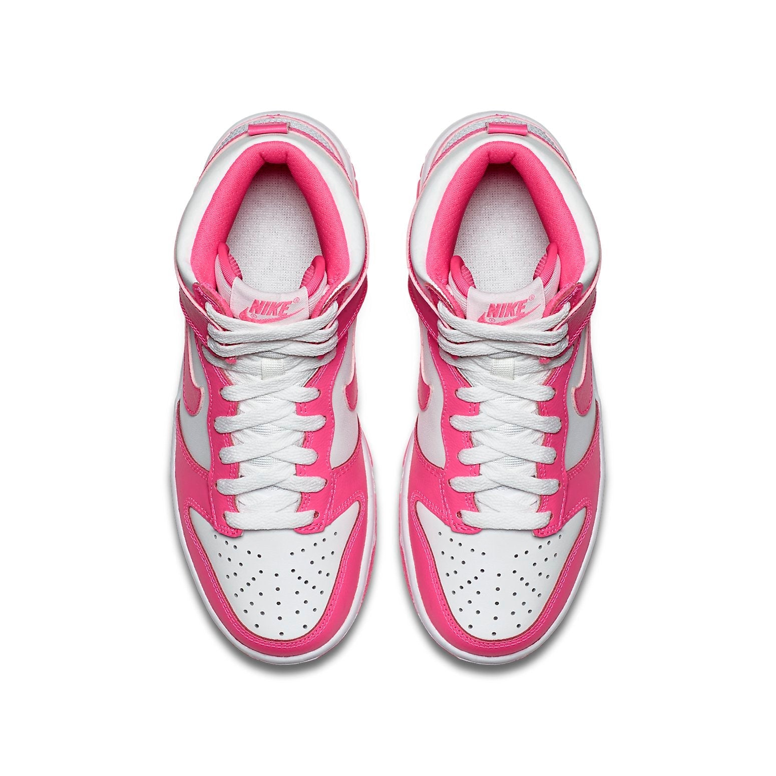 (GS) Nike Dunk high Skate shoes 'Pink Blue' 308319-127