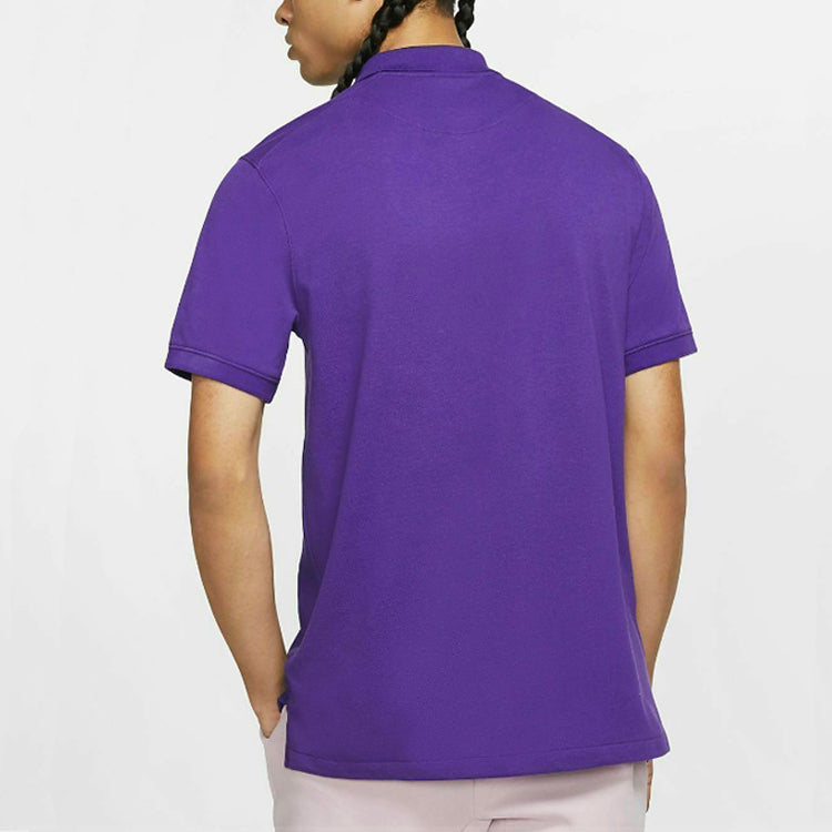 Nike Casual Breathable Short Sleeve Polo Shirt Purple BV0481-547