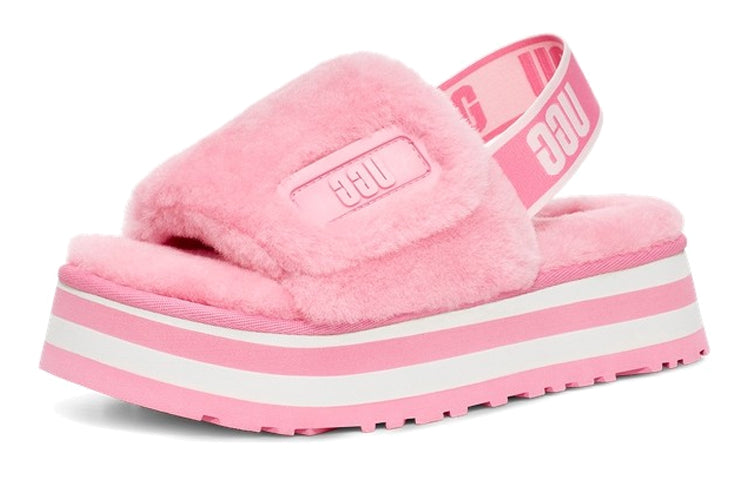 (WMNS) UGG Disco Slide Thick Sole Shoe 'Pink' 1112258-STPN