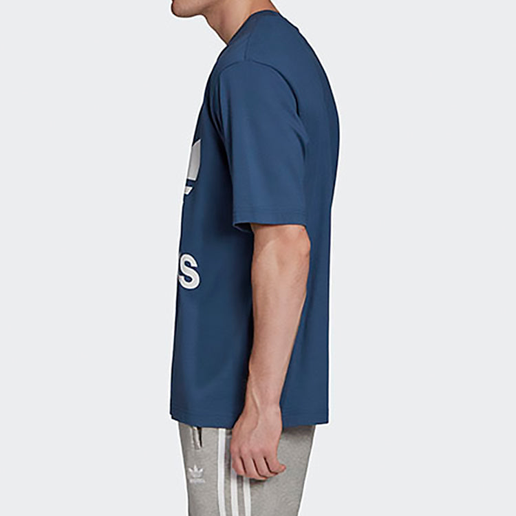 adidas originals Sports Round Neck Short Sleeve Blue FM3795