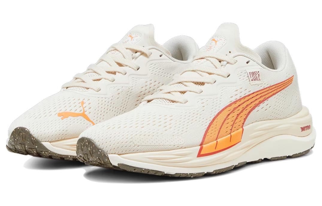 (WMNS) PUMA First Mile x Velocity Nitro 2 'Warm White Bright Melon' 379114-01