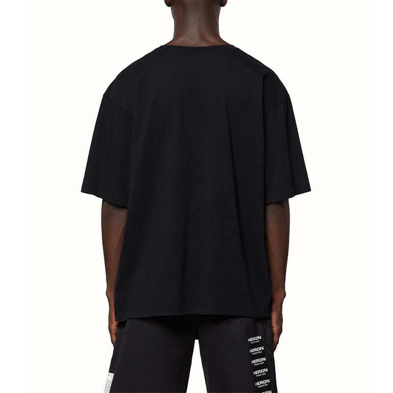 HERON PRESTON Logo Recycled T-shirt 'Black' HMAA025C99JER0011000