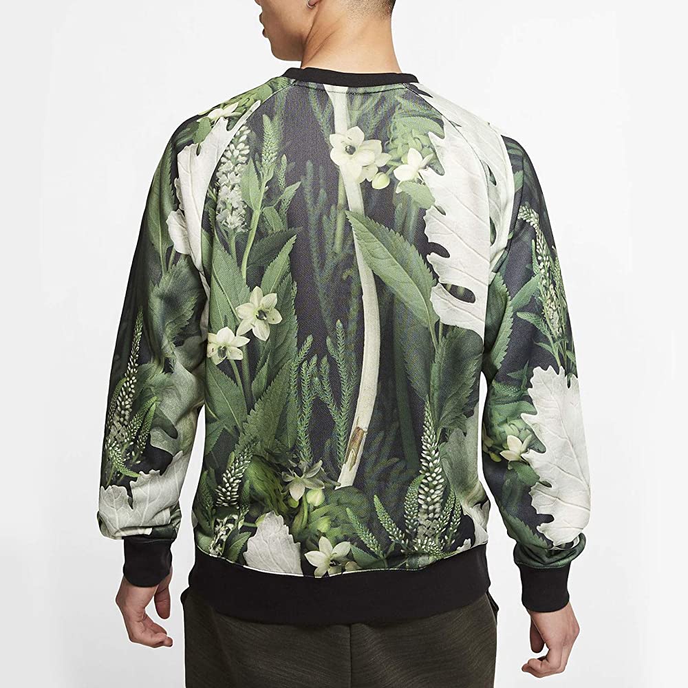 Nike Just Do It Floral Crew 'Green White' CK8178-083