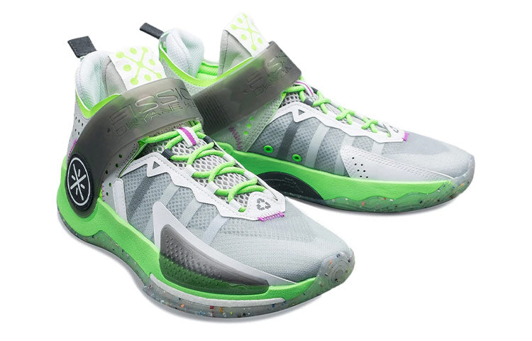 Li-Ning Wade Fission 7 'Grey Light Green' ABPR025-1
