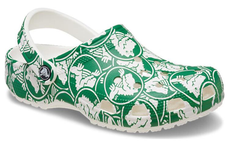 Crocs Classic Duke Print Clogs 'Green' 210003-3WH