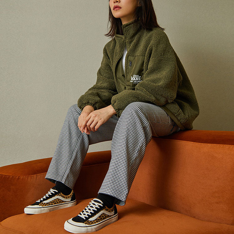 (WMNS) Vans Lamb's Wool Splicing Stay Warm Jacket Military Green VN0A5H6UKCZ