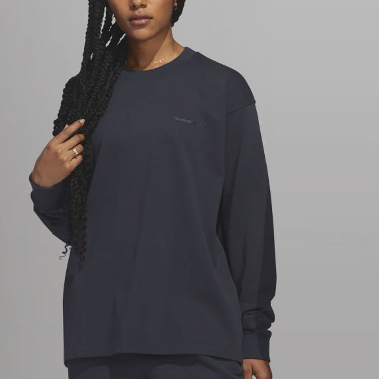 adidas x Pharrell Long Sleeve Tee 'Dark Grey' HN3437