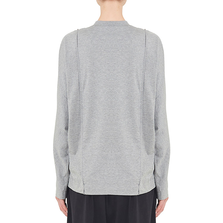 (WMNS) Y-3 Casual Round Neck Long Sleeves Gray GK4473