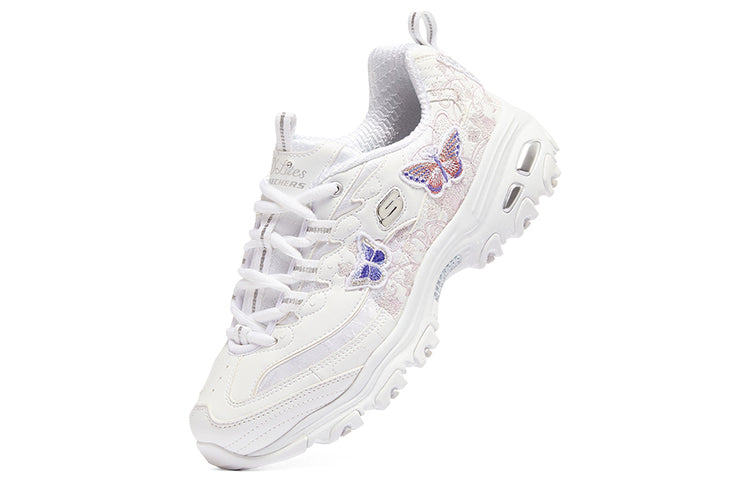 (WMNS) Skechers DLites 'White Butterfly' 149908-WHT