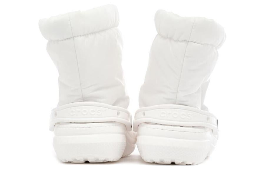 (WMNS) Crocs Classic Lined Neo Puff Boots 'White' 206630-143