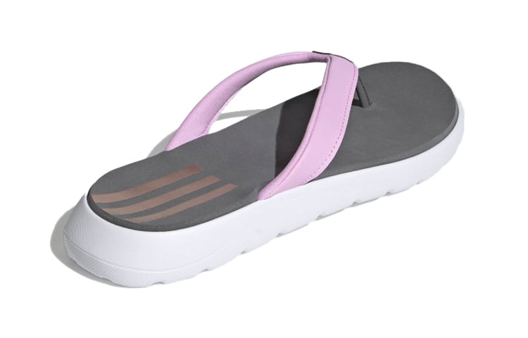 (WMNS) adidas neo Comfort Flip-Flops Slippers Grey/Purple FY8658