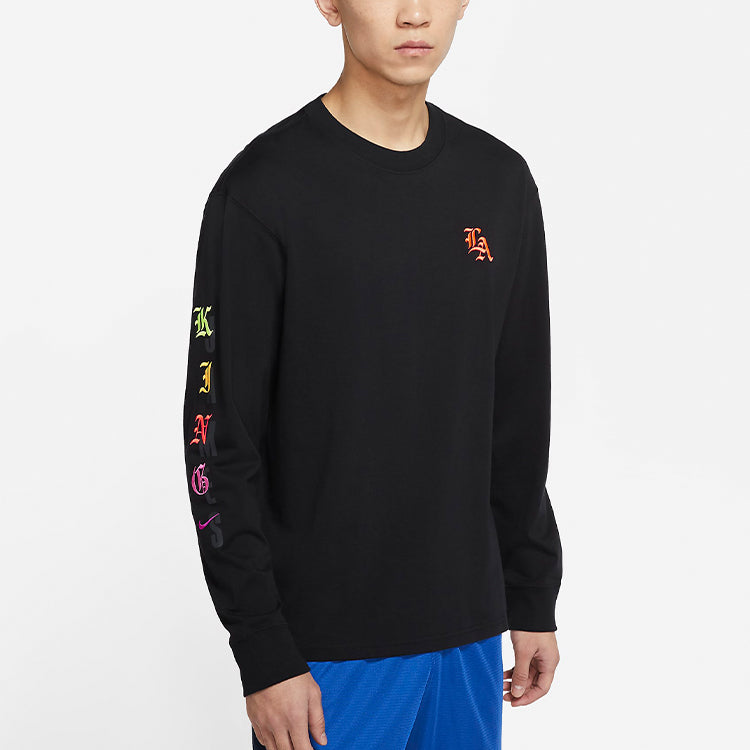 Nike MENS LeBron Casual Sports Embroidered Crew-neck Long Sleeve Black DB6187-011