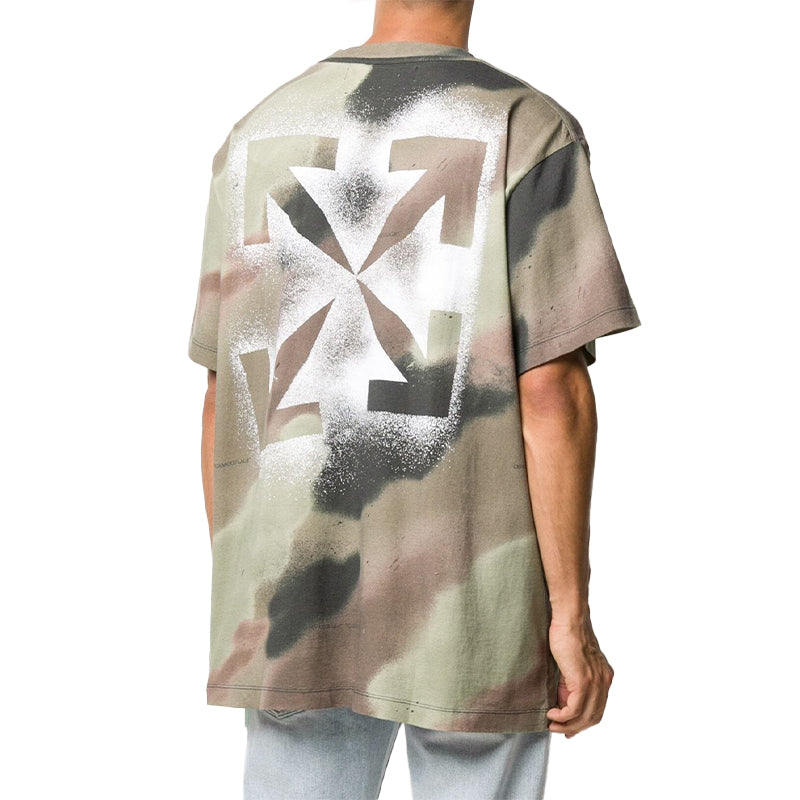 Off-White Green Black Camouflage Stencil OMAA038E20JER0046010