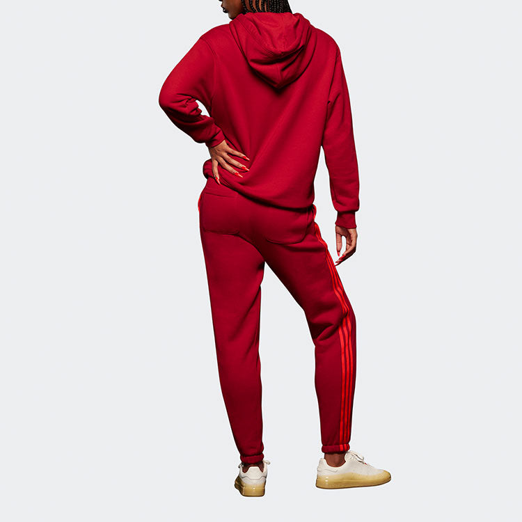 adidas IVY PARK Crossover Sweat Pant Side Stripe Drawstring Sports Long Pants Couple Style Red HI1959