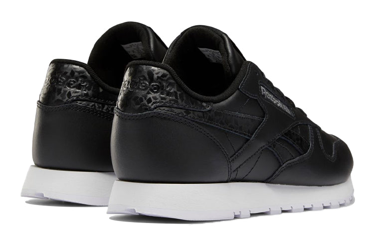 (WMNS) Reebok Classic Leather Running Shoes Black DV8155