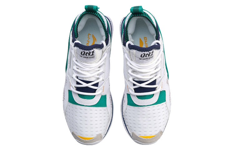 (WMNS) Li-Ning 001 T1000 No Boundry Mid 'White Green' AGLP012-4