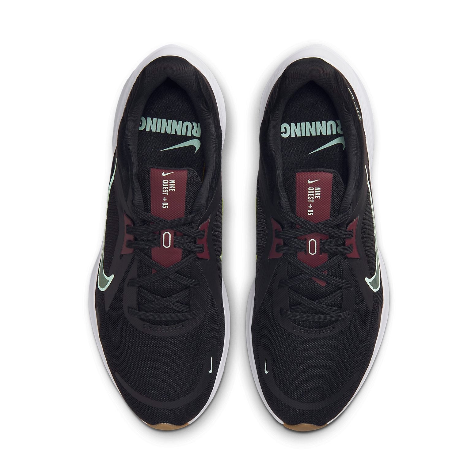 (WMNS) Nike Quest 5 'Black Mint Foam' DD9291-005