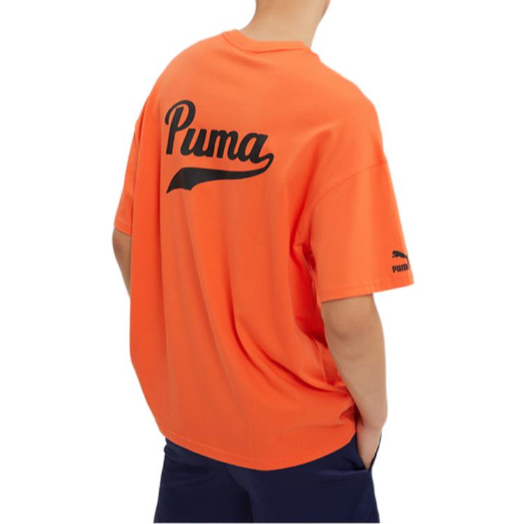 PUMA Logo T-Shirt 'Orange' 538324-79