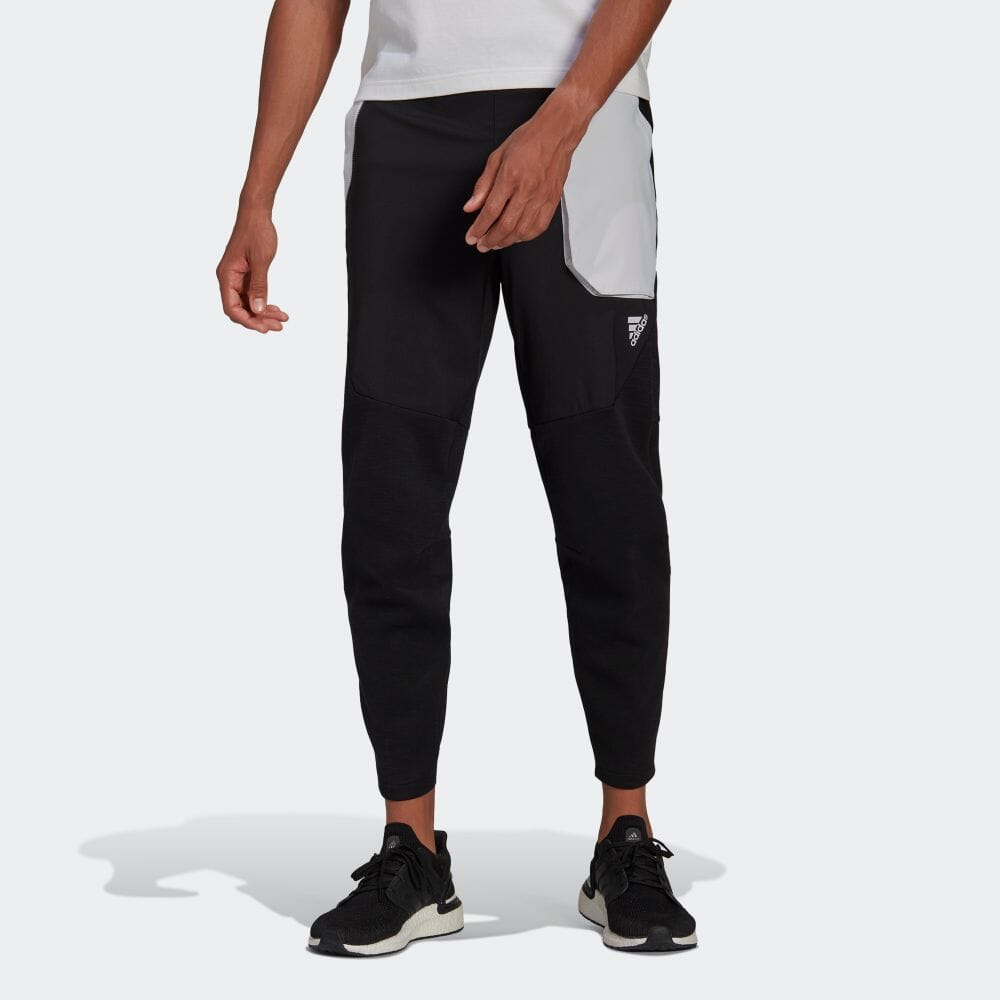Men's adidas Logo Printing Casual Bundle Feet Sports Pants/Trousers/Joggers Japanese Version Black HG5862