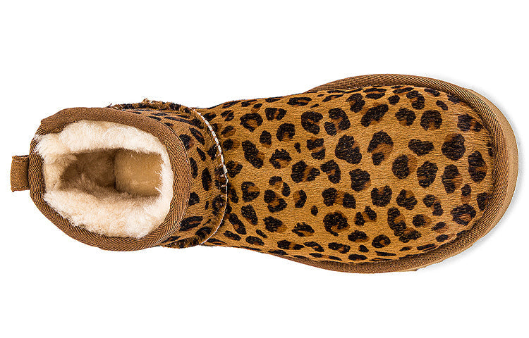 (WMNS) UGG Classic Ultra Mini Leopard Snow Boots 'Leopard' 1117533-NAT