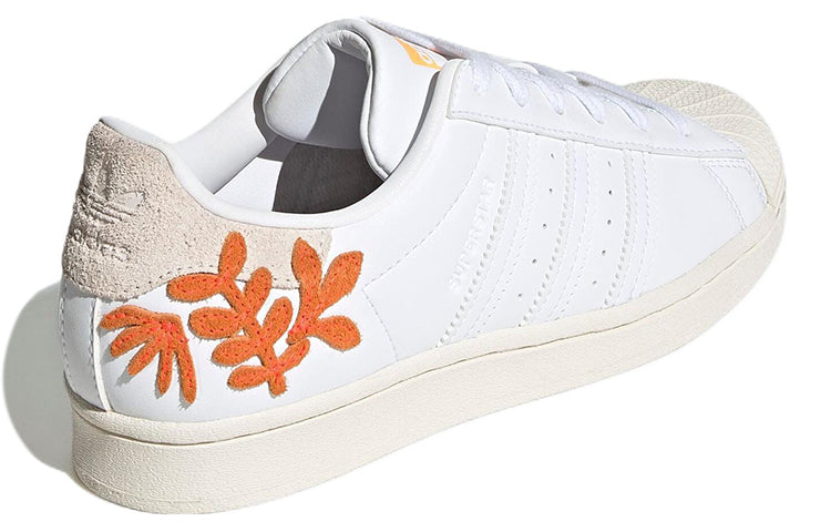 (WMNS) adidas Superstar 'Floral Patches - White Flash Orange' GZ0865
