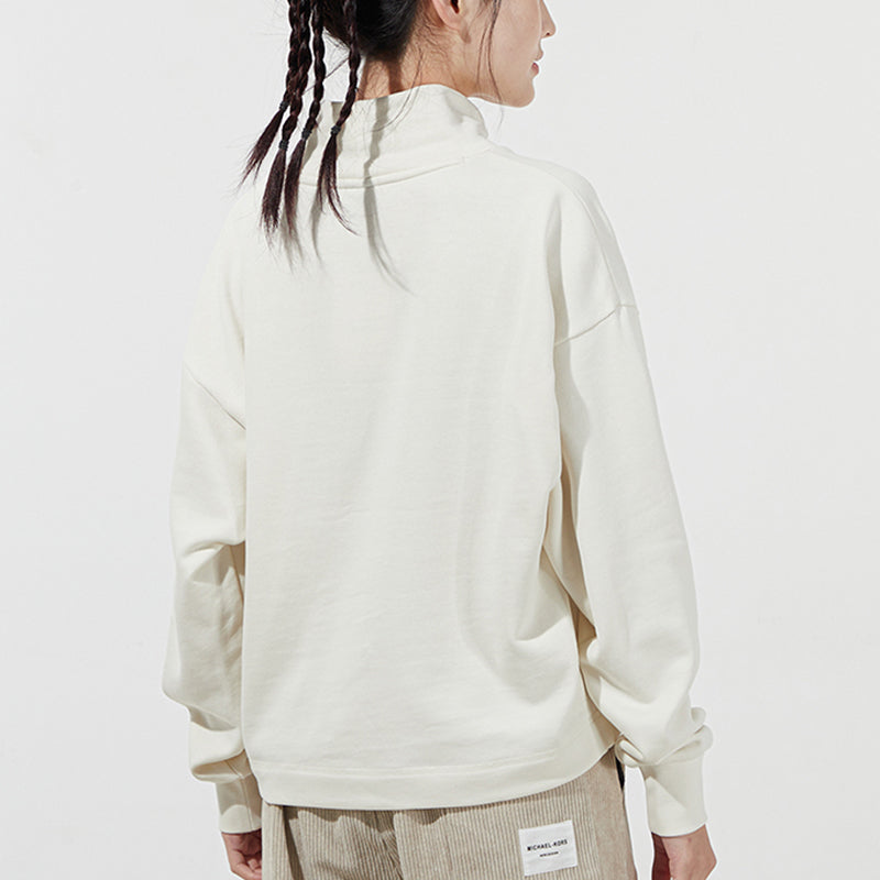 (WMNS) PUMA Long Sleeve Sweater 'White' 847686-73
