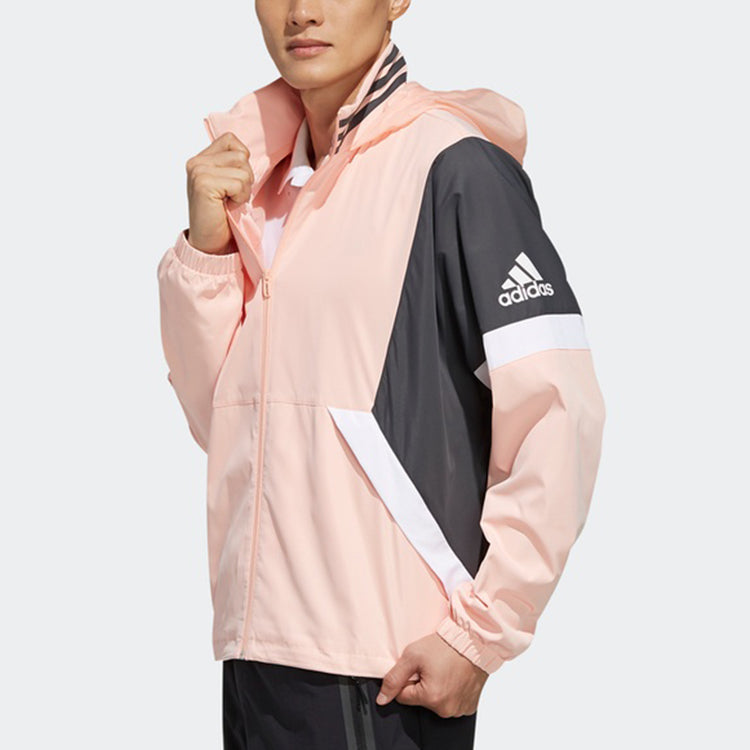 adidas Contrasting Colors Sports Jacket Pink FP7572