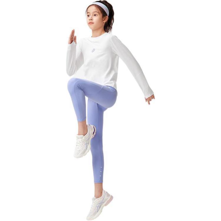 (GS) ASICS Long Sleeved Tie-Dye Sweatshirt 'Blue White' 331241004035