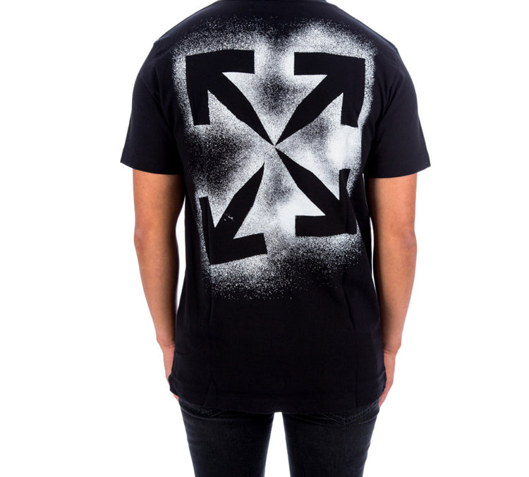 Off-White Stencil Short-Sleeve Slim Tee 'Black/White' OMAA027E20JER0061001
