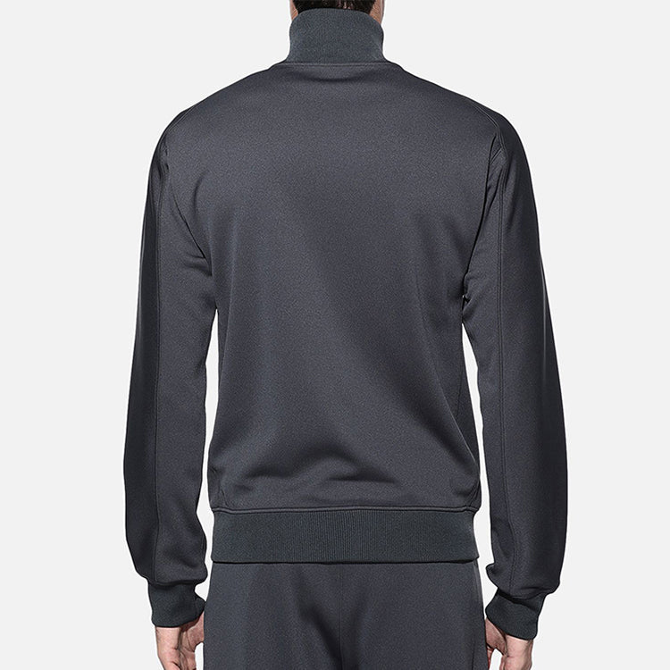 Men's Y-3 Slim Fit Stand Collar Side Zipper Pocket Hoodie Jacket Gray DY7261