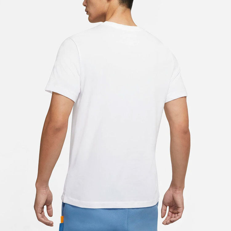 Nike LeBron Pattern Printing Round Neck Short Sleeve White DN2902-100