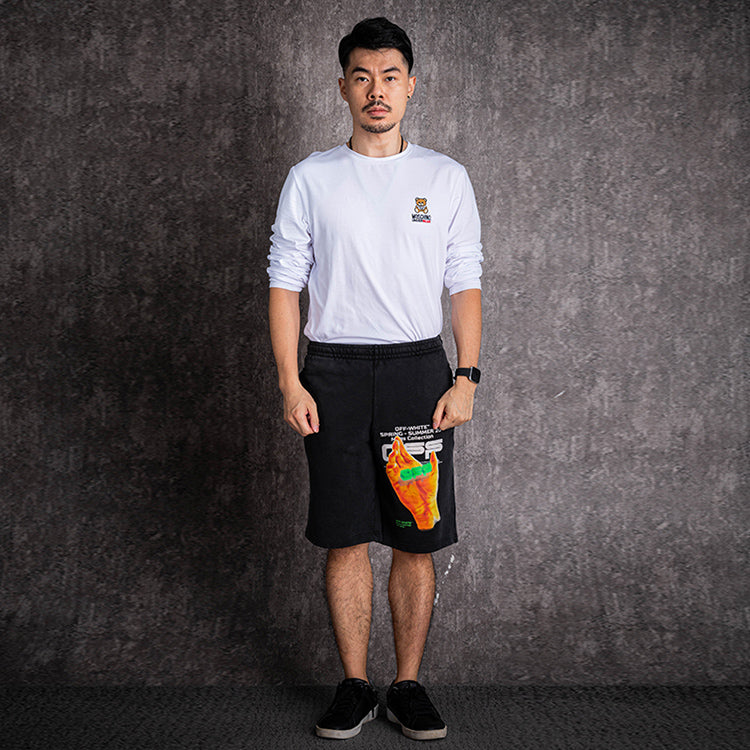 Off-White Printing Casual Shorts Version Black OMCI006R20E300131088