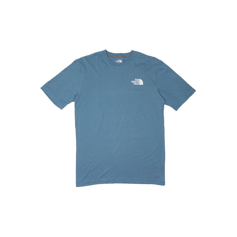 THE NORTH FACE Box Logo Short Sleeve Unisex Blue T-Shirt NF0A553MBB2